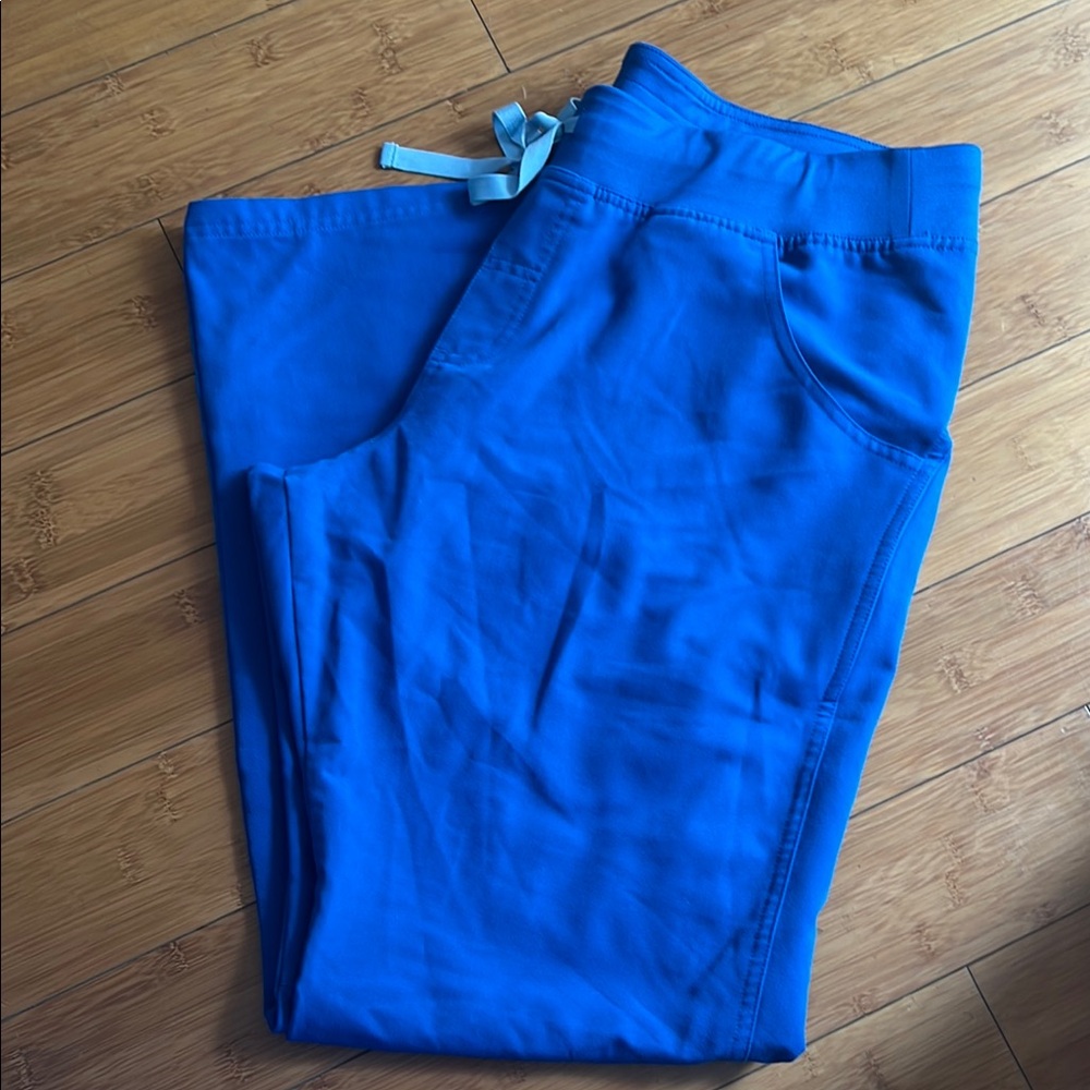 Figs Royal Blue Kade Cargo Scrub Pants